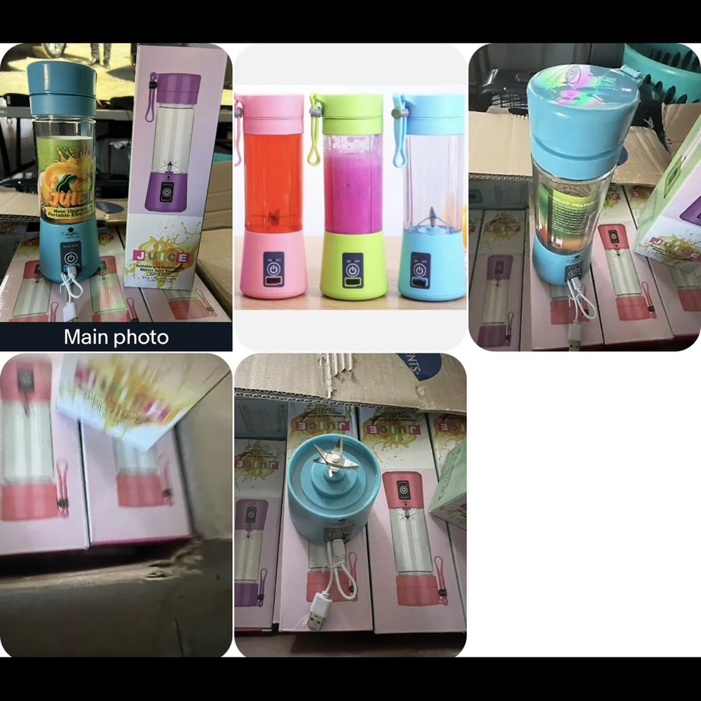 2 Portable Blender 380ML ​Personal Size Juicer Cup for Smoothies and Shakes USB
